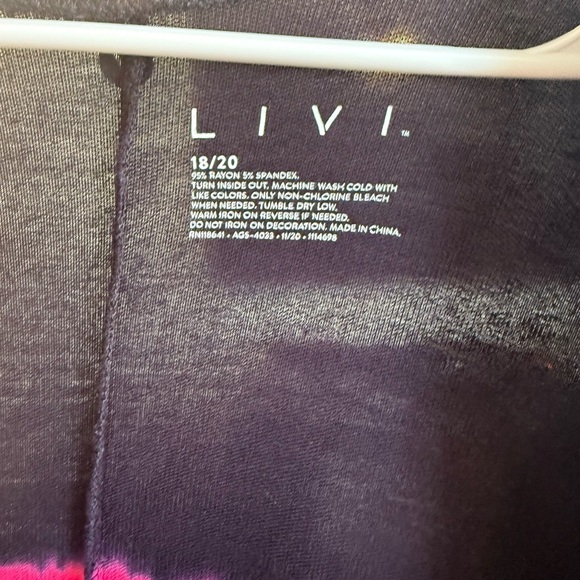 LIVI Pink and Black Cardigan Size 18/20 - Picture 5 of 13